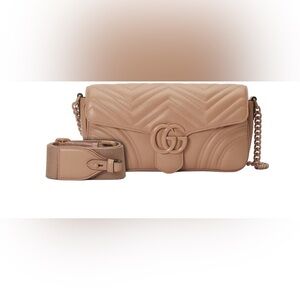 Gucci Nude Quilted Crossbody Bag